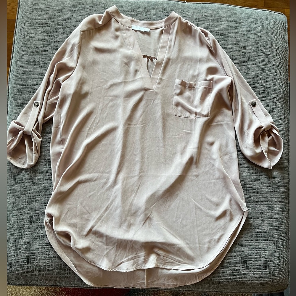 Chiffon blouse, bought at Nordstrom, dusty rose